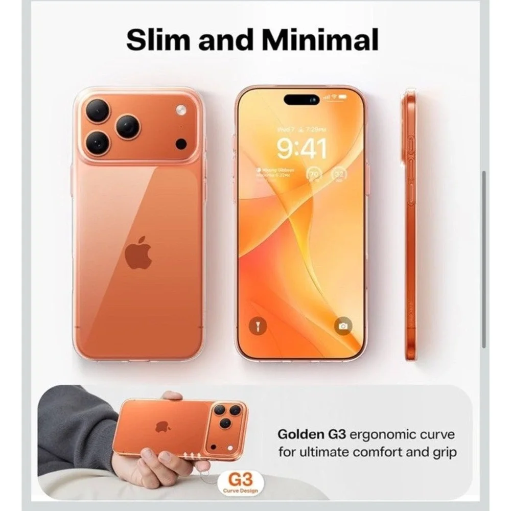 NEW -   TORRAS Slim Fit for iPhone 17 Pro Case ‎  Anti Yellowing Clear